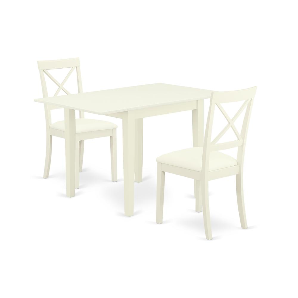 Dining Room Set Linen White, NDBO3-LWH-LC. Picture 1