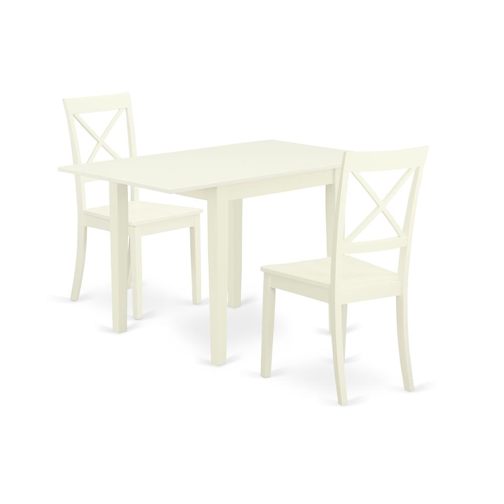 Dining Room Set Linen White, NDBO3-LWH-W. Picture 1