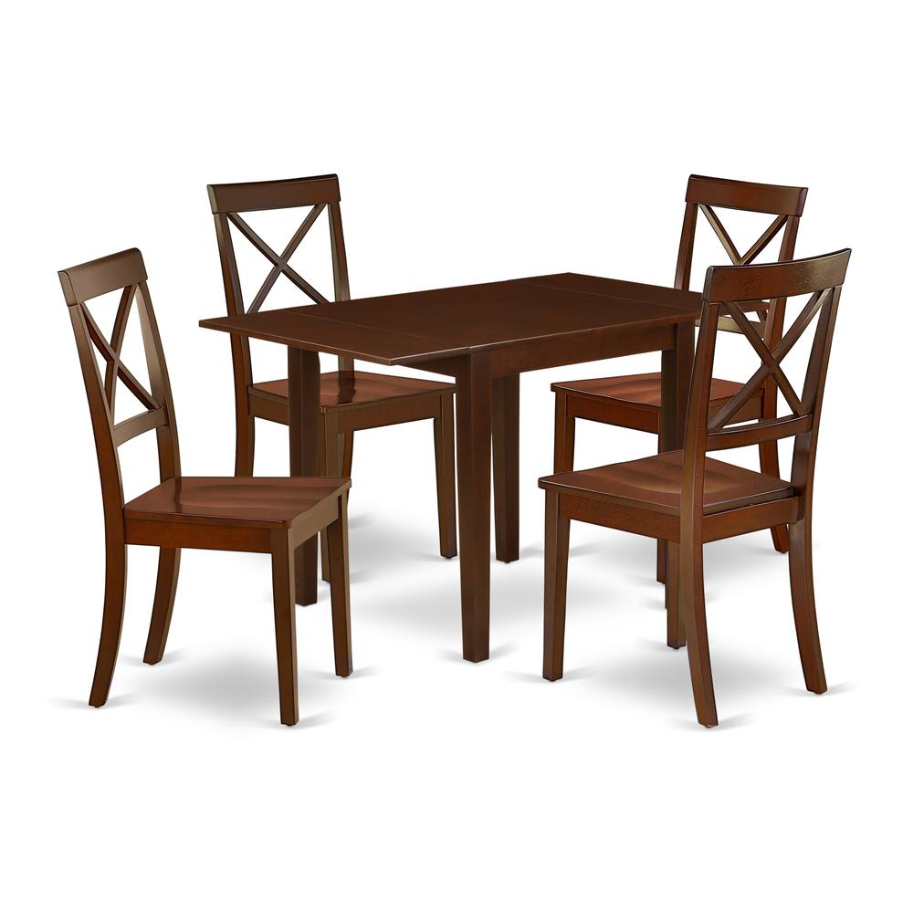 Dining Room Set Mahogany, NDBO5-MAH-W. Picture 1