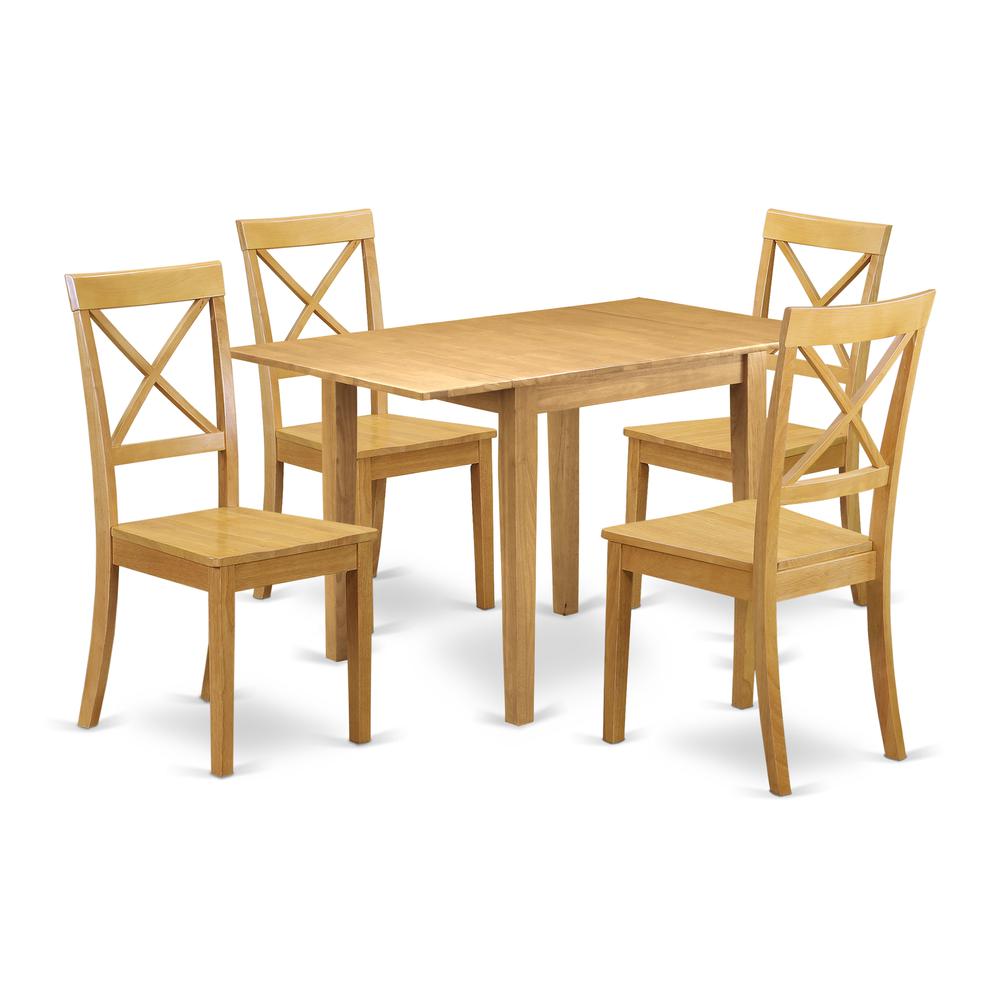 Dining Room Set Oak, NDBO5-OAK-W. Picture 1