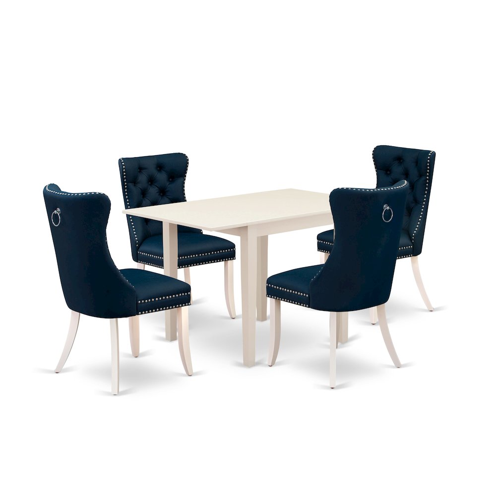 5 Piece Modern Dining Table Set. Picture 1