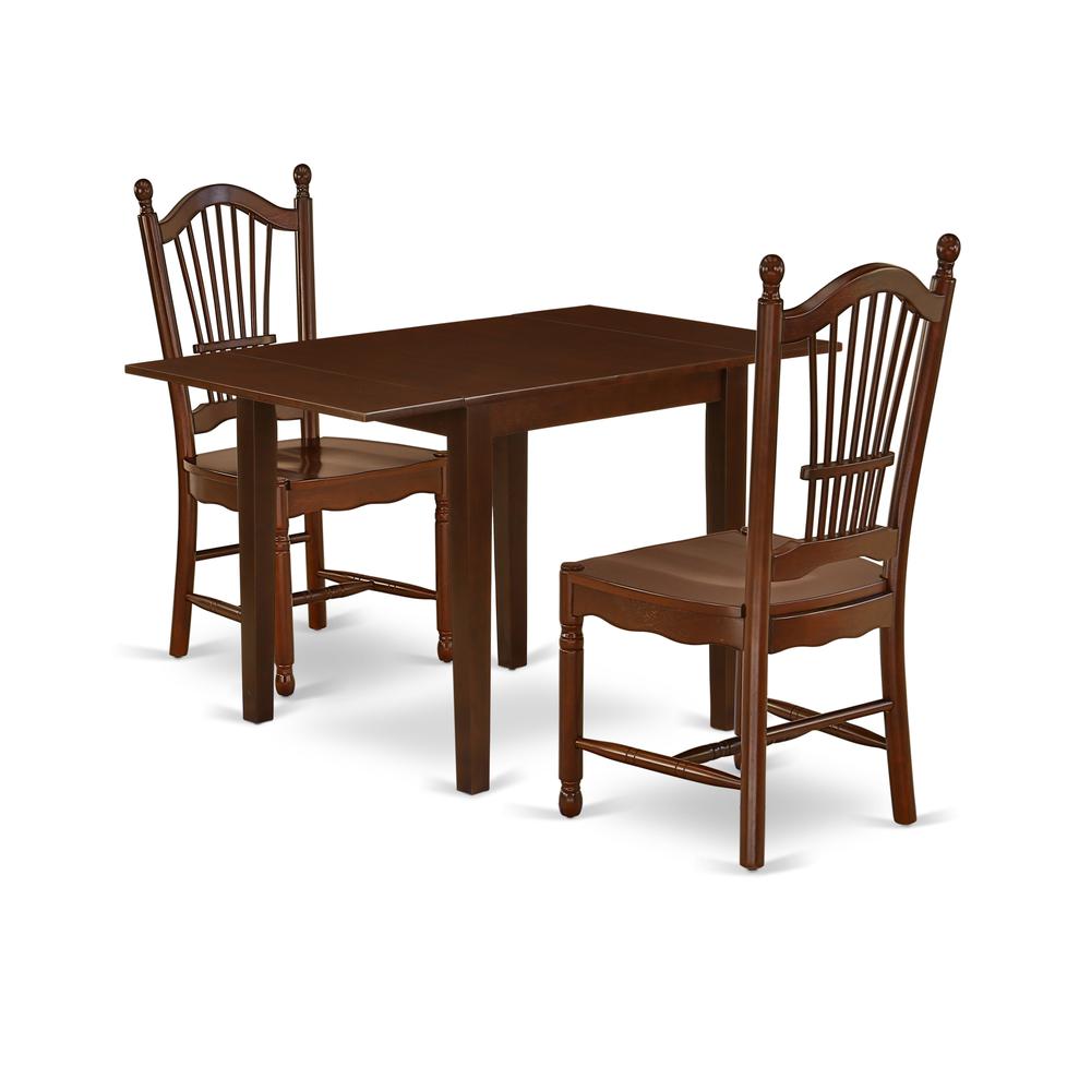 Dining Room Set Mahogany, NDDO3-MAH-W. Picture 1