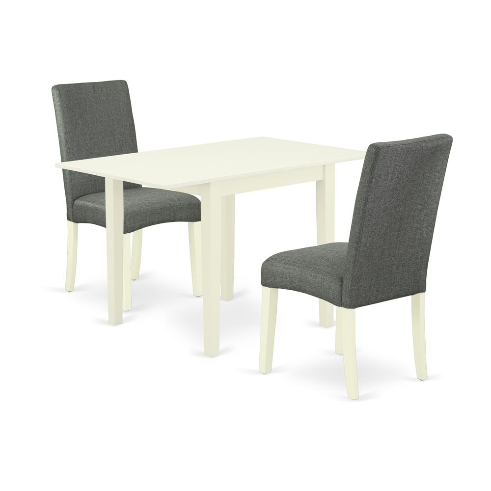 Dining Room Set Linen White, NDDR3-LWH-07. Picture 1