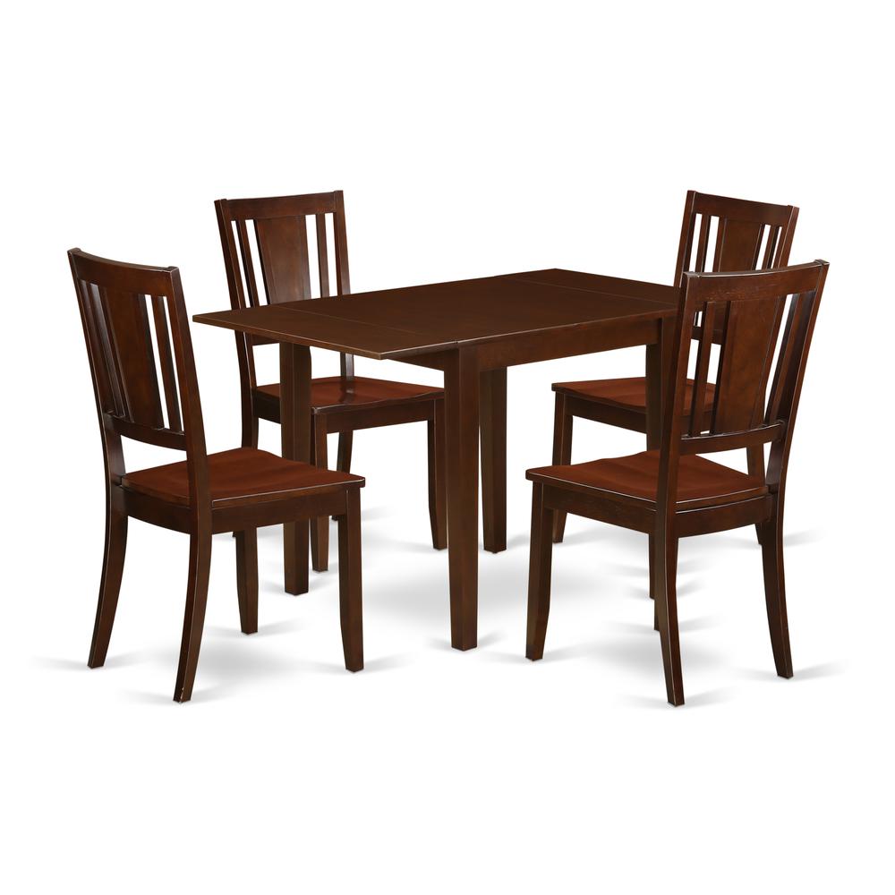 Dining Room Set Mahogany, NDDU5-MAH-W. Picture 1