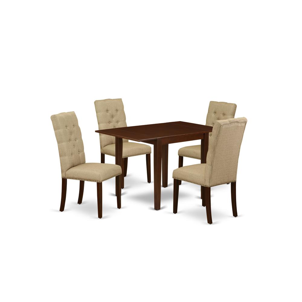 Dining Room Set Mahogany, NDEL5-MAH-16. Picture 1