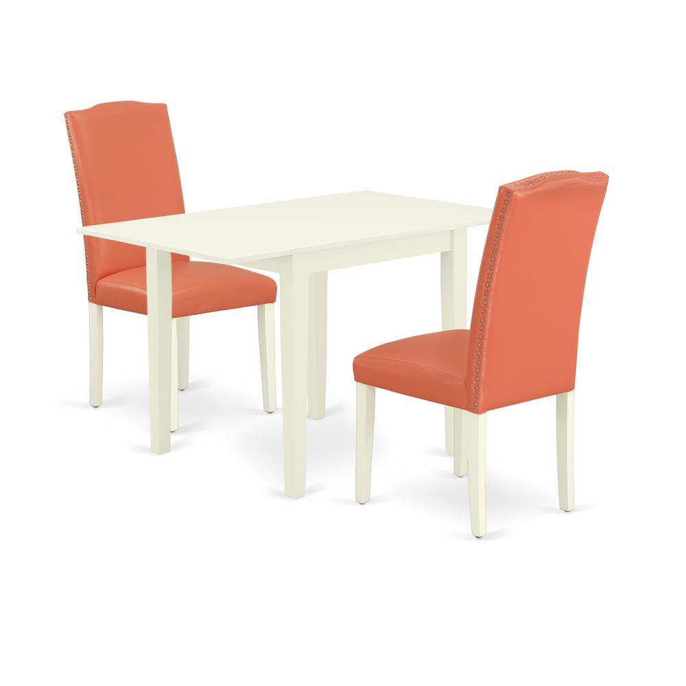 Dining Room Set Linen White, NDEN3-LWH-78. Picture 1