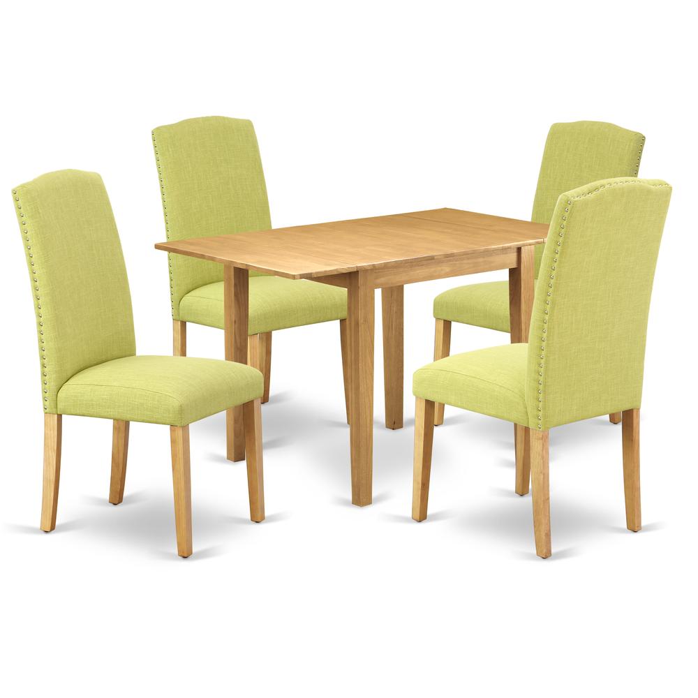 Dining Room Set Oak, NDEN5-OAK-07. Picture 1