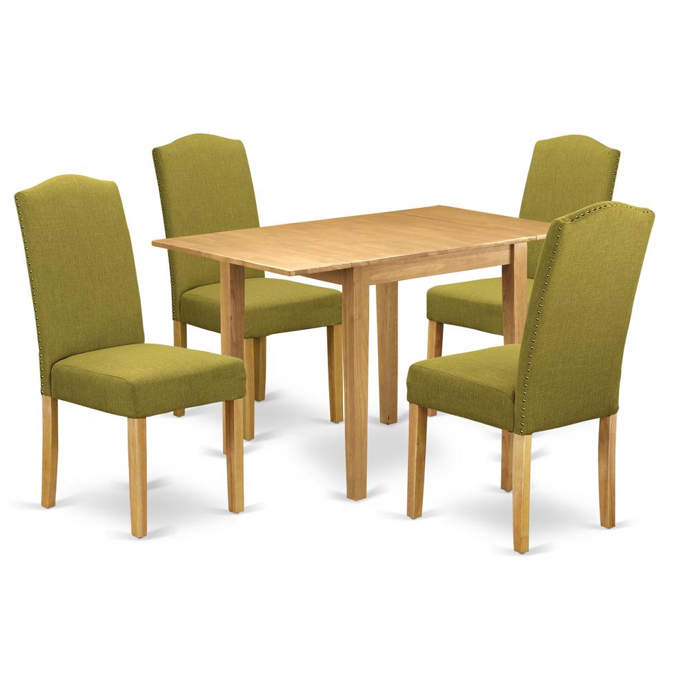 Dining Room Set Oak, NDEN5-OAK-08. Picture 1