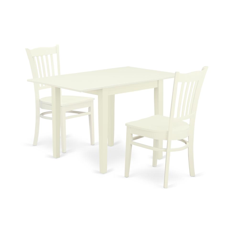 Dining Room Set Linen White, NDGR3-LWH-W. Picture 1