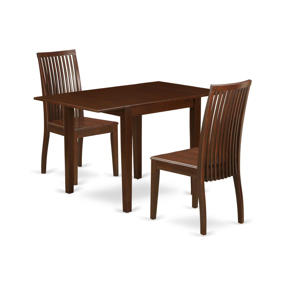 Dining Room Set Mahogany, NDIP3-MAH-W. Picture 1