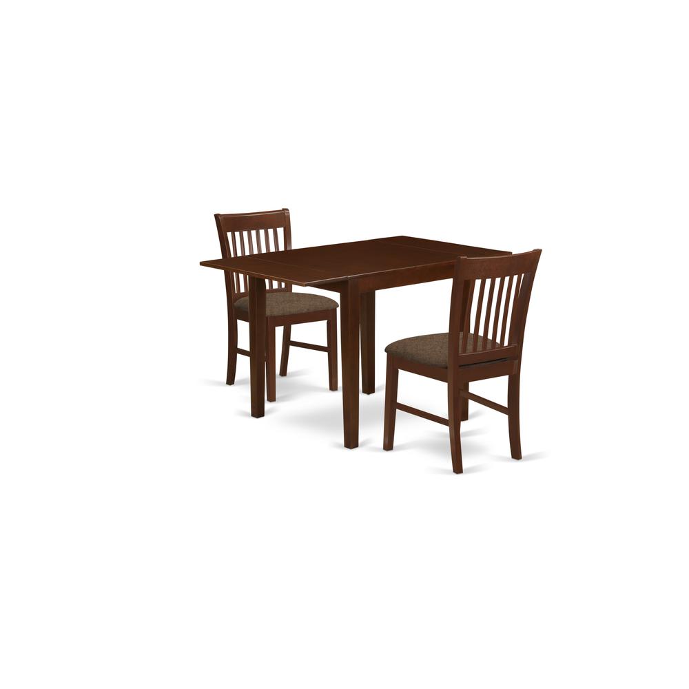 Dining Room Set Mahogany, NDNO3-MAH-C. Picture 1
