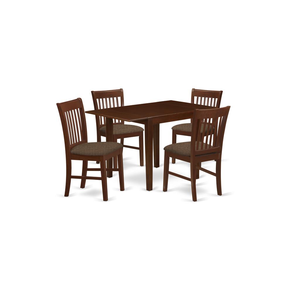 Dining Room Set Mahogany, NDNO5-MAH-C. Picture 1