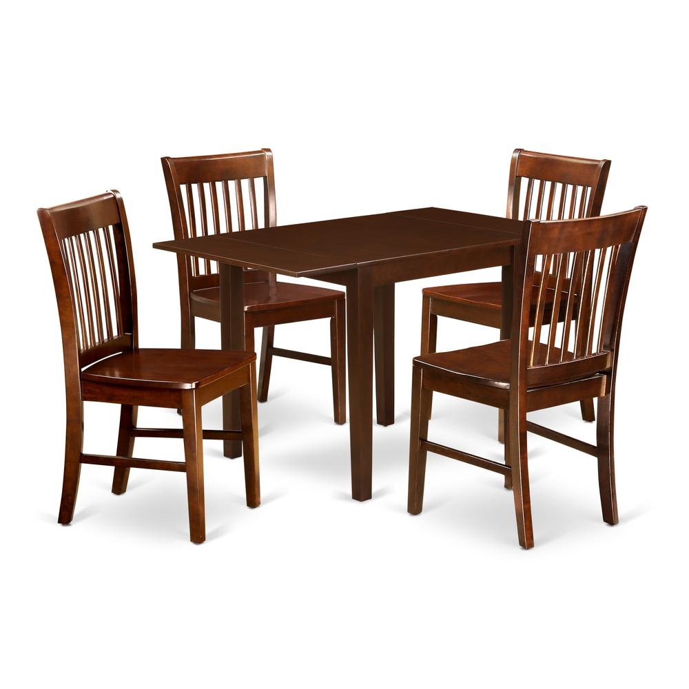 Dining Room Set Mahogany, NDNO5-MAH-W. Picture 1