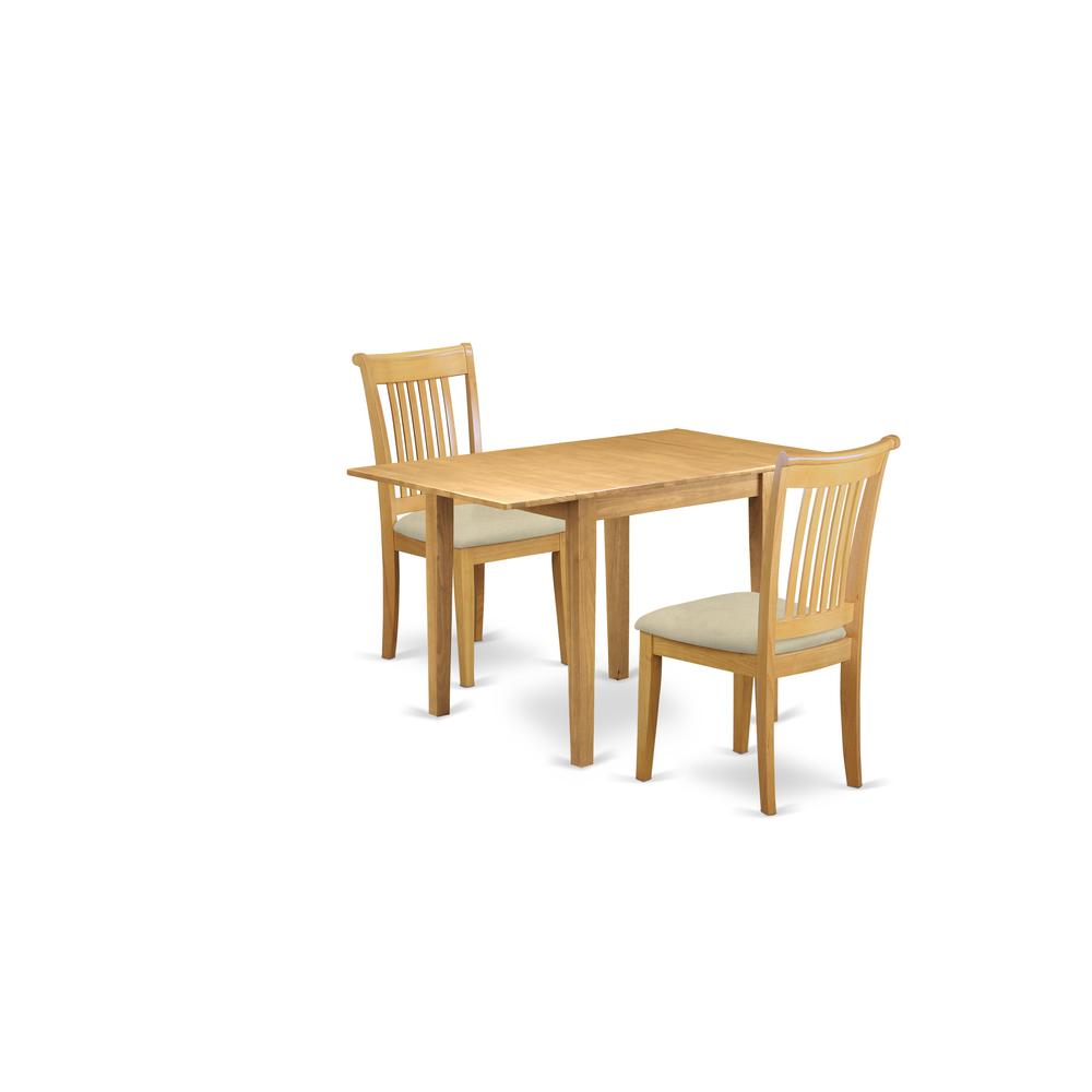 Dining Room Set Oak, NDPO3-OAK-C. Picture 1