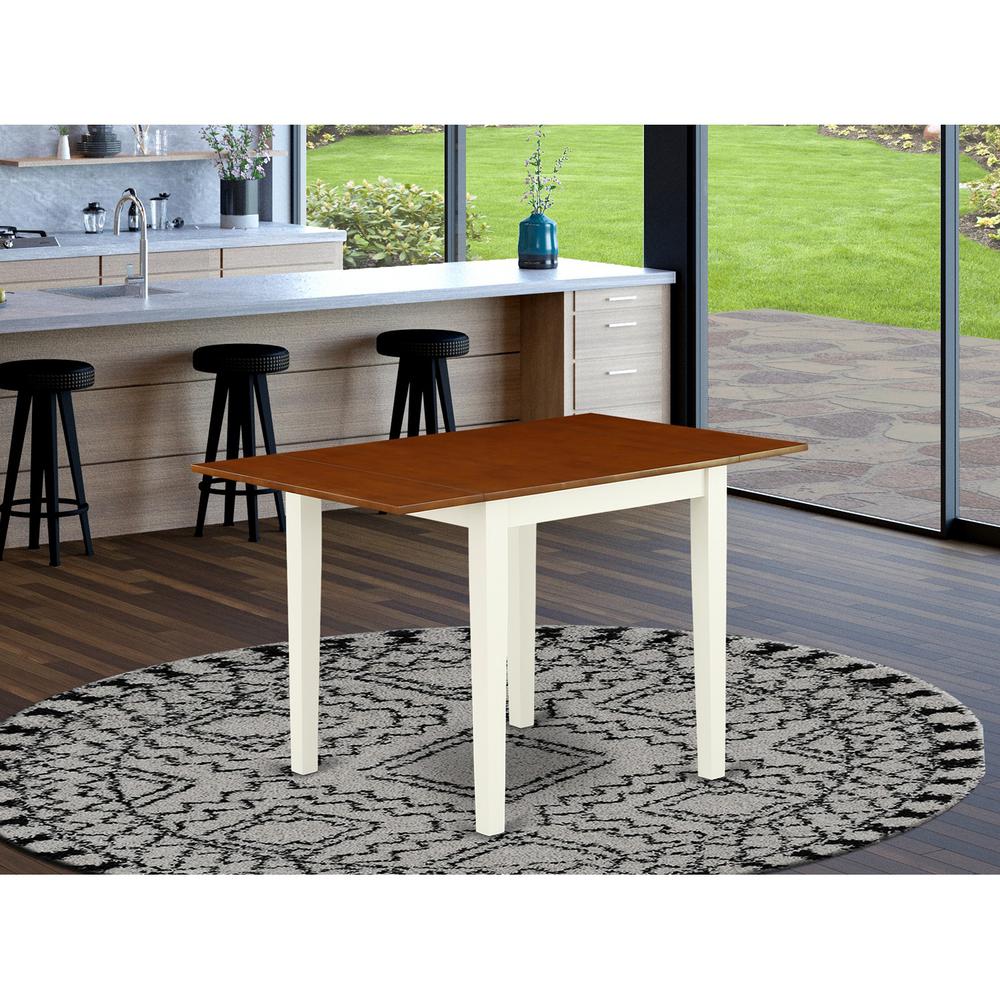 Dining Table Buttermilk & Cherry, NDT-WHI-T. Picture 2