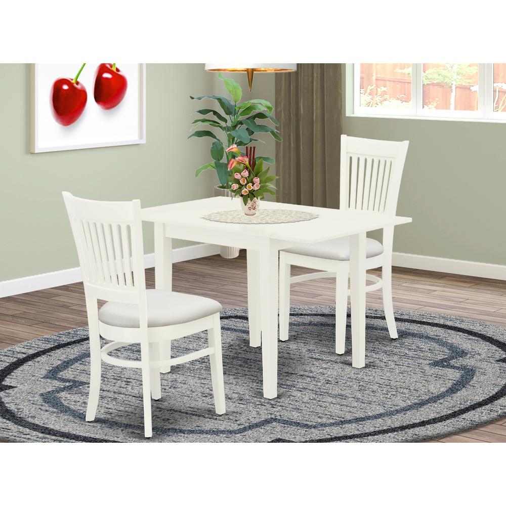 Dining Table- Dining Chairs, NDVA3-LWH-C. Picture 2