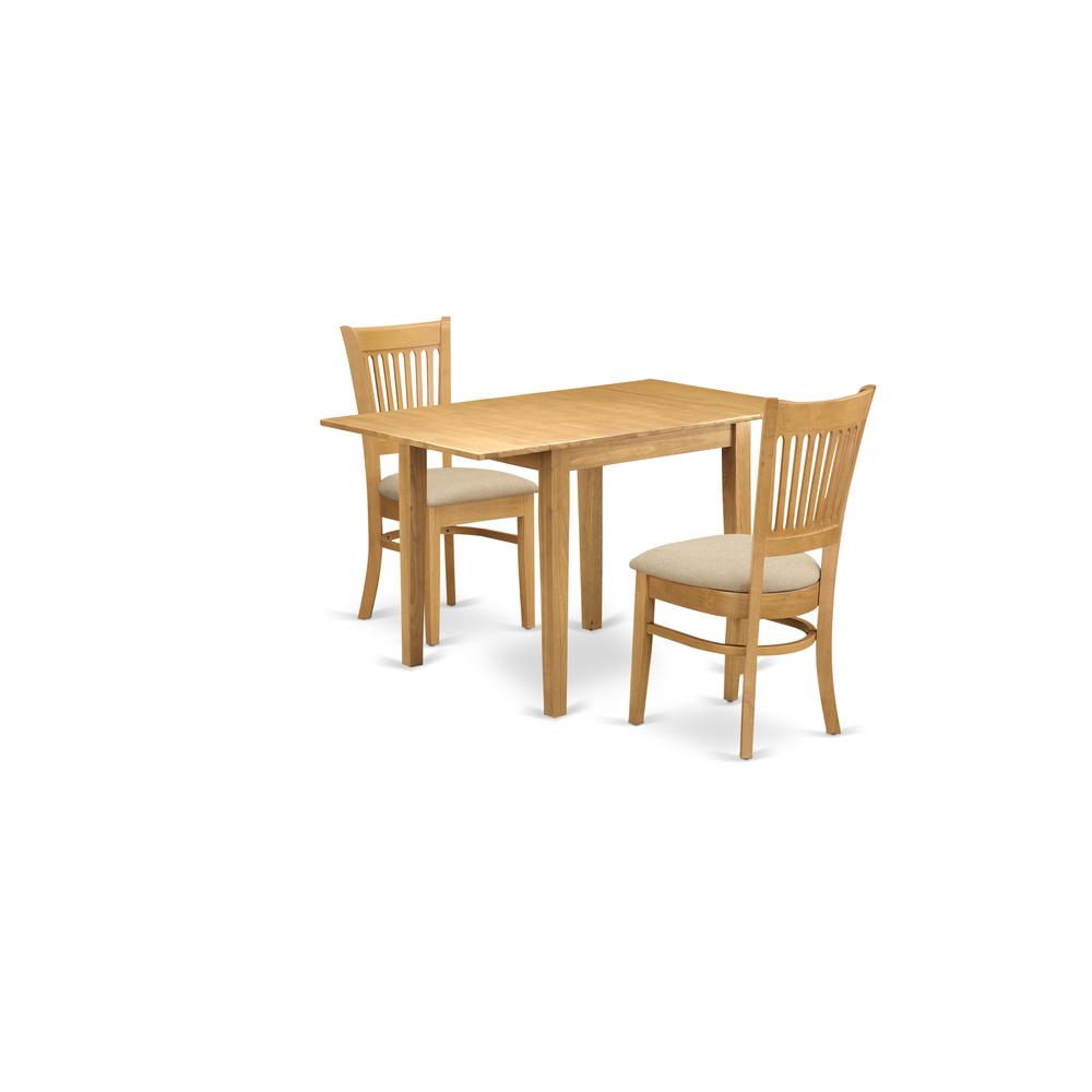 Dining Room Set Oak, NDVA3-OAK-C. Picture 1