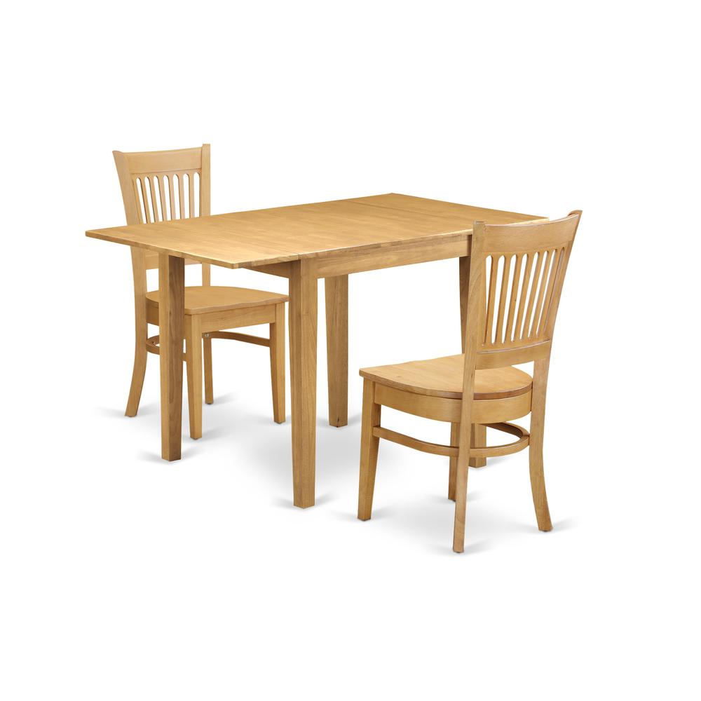 Dining Room Set Oak, NDVA3-OAK-W. Picture 1