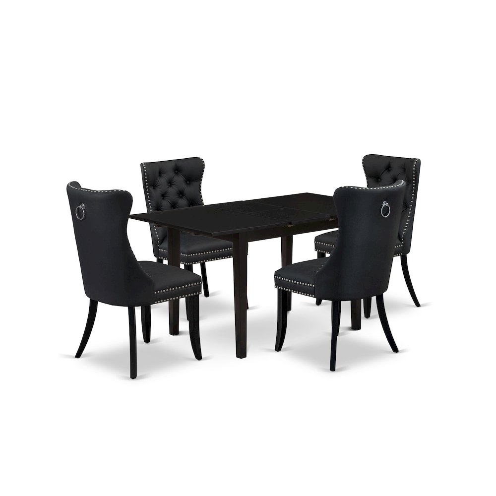 5 Piece Dining Table Set Consists of a Rectangle Wooden Table. Picture 1