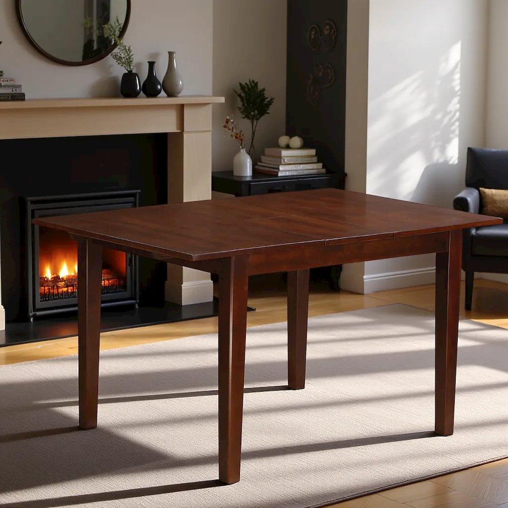 Elegant Drop Leaf Dining Table – Mahogany Expandable Kitchen Table. Picture 3