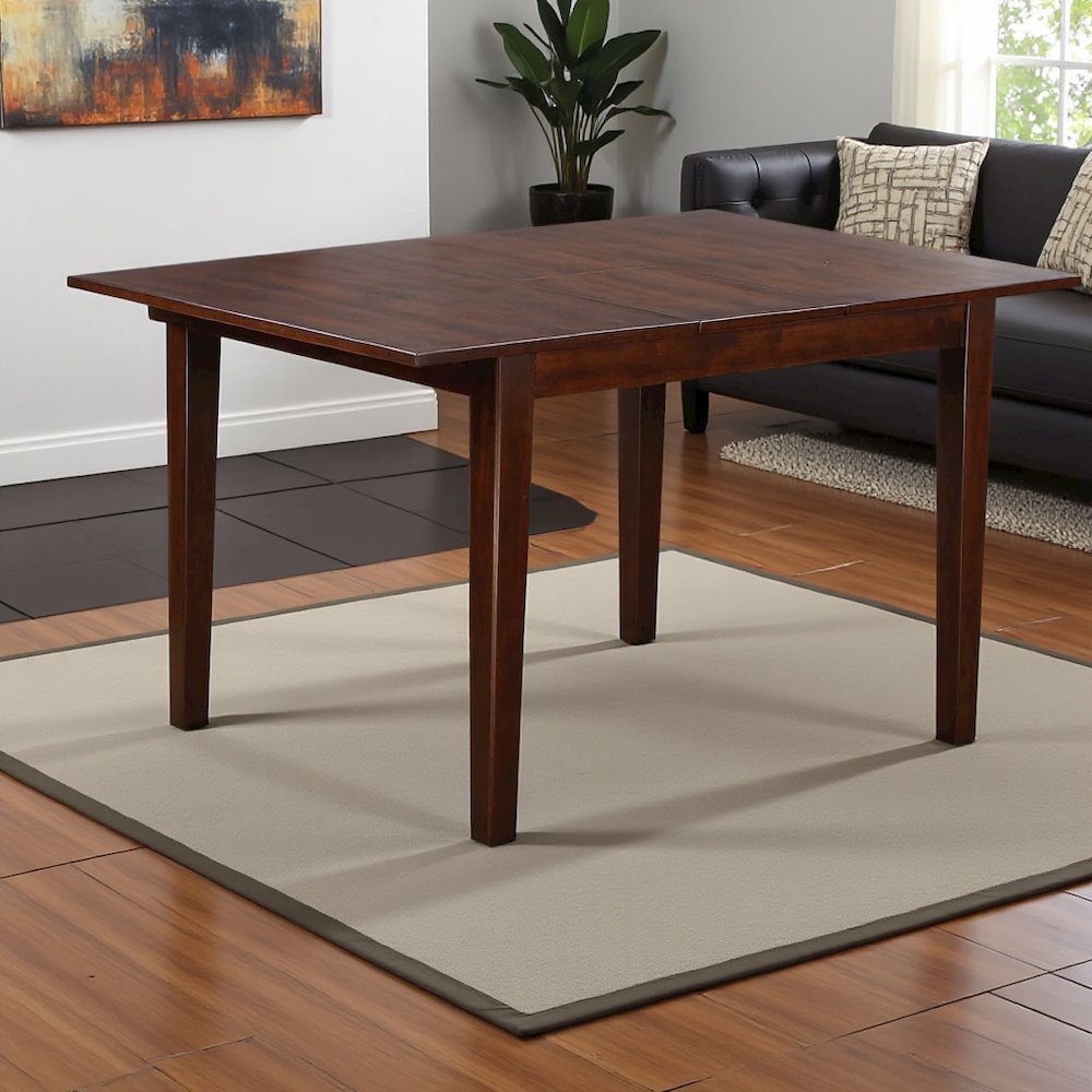 Elegant Drop Leaf Dining Table – Mahogany Expandable Kitchen Table. Picture 2