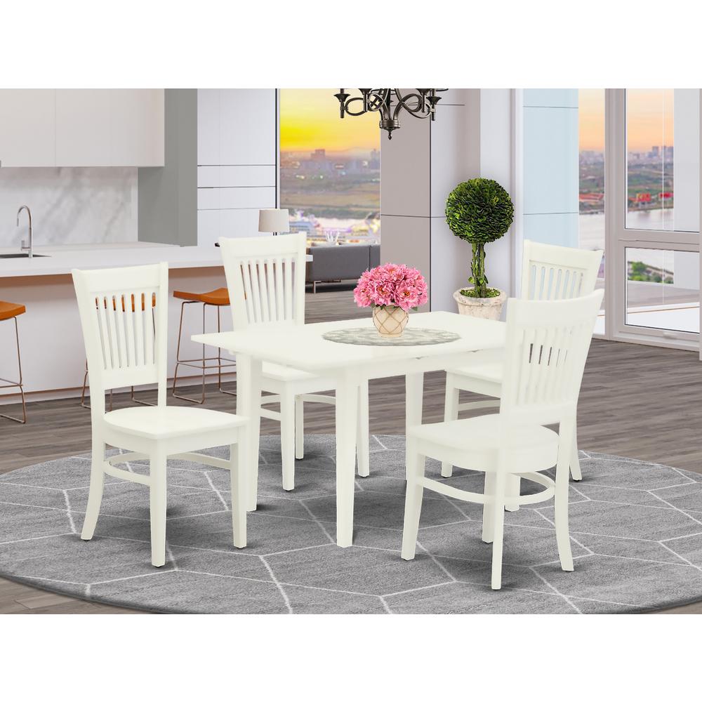 Dining Table- Dining Chairs, NFVA5-LWH-W. Picture 4