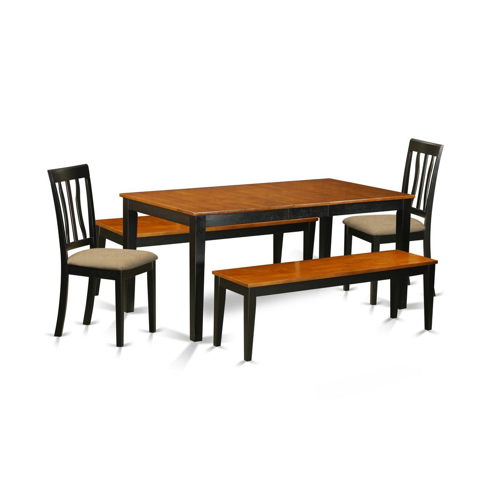 Dining Room Set Black & Cherry, NIAN5N-BCH-C. Picture 1
