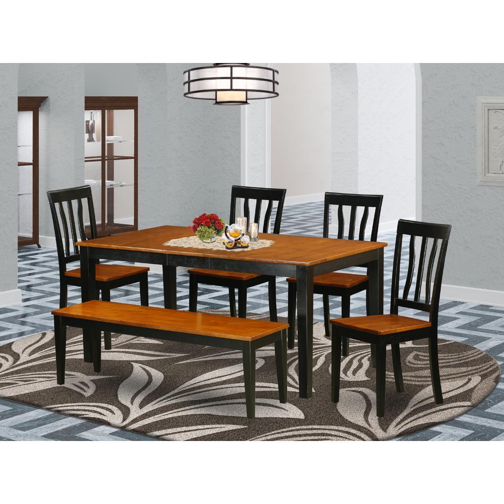 6  PC  Kitchen  Table  set-Dining  Table  and  4  Dining  Chairs  plus  a  bench. Picture 6
