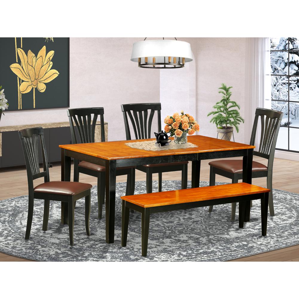 6  PC  Kitchen  Table  set-Dining  Table  and  4  Dining  Chairs  plus  a  bench. Picture 6