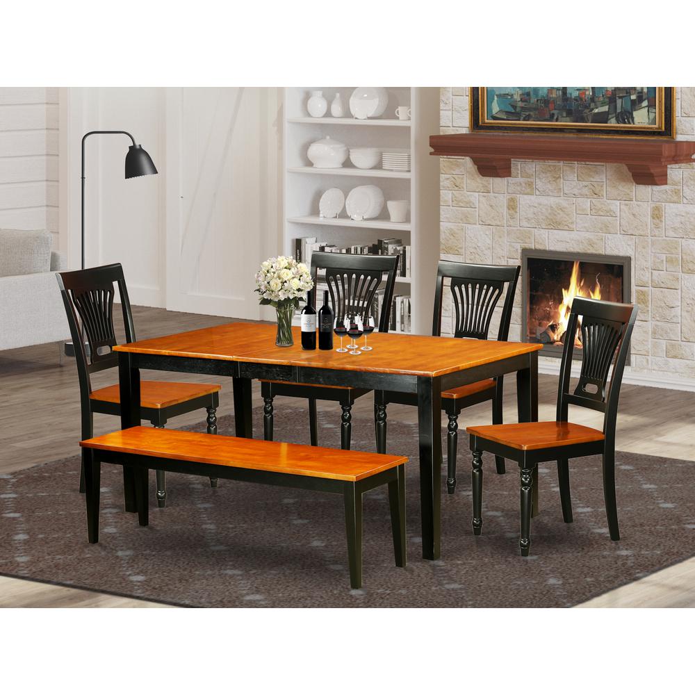 6  PC  Dining  room  set  with  bench-Kitchen  Tables  and  4  Dining  Chairs  Plus  bench. Picture 6