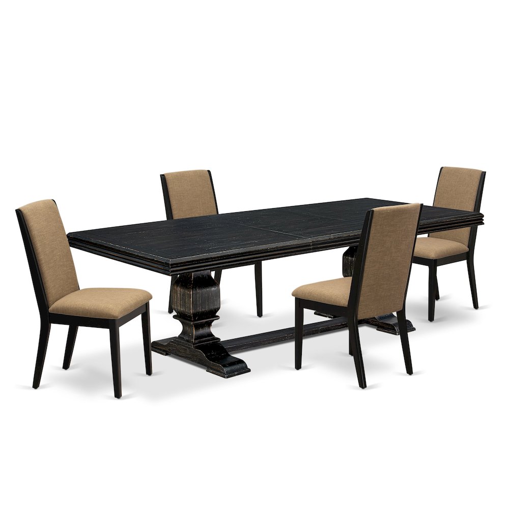 5 Pieces Dining Room Set of a Kitchen Table and 4 Dining Room Chairs. Picture 1