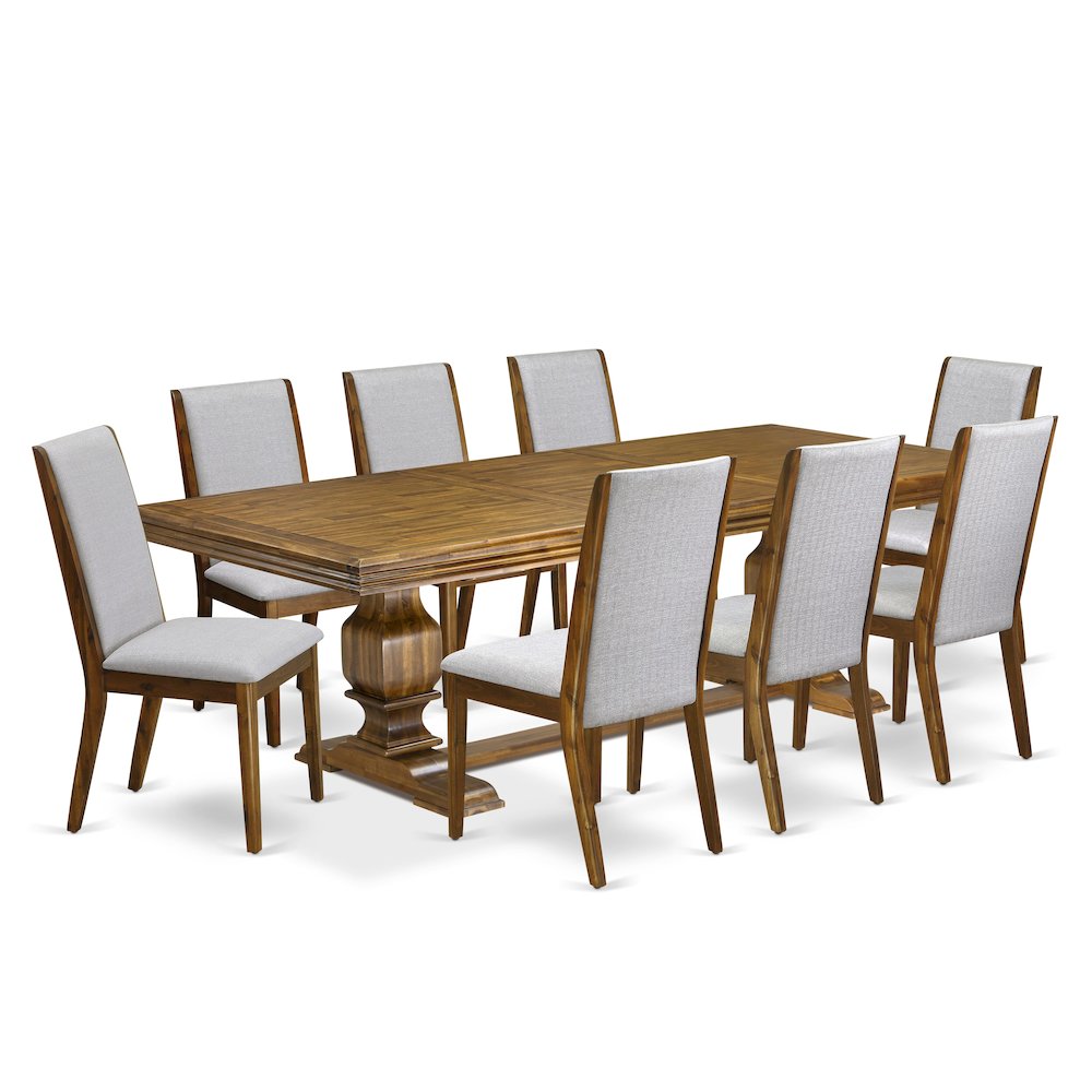 9 Pieces Dining table set of a Kitchen Table and 8 Dining Room Chairs. Picture 1