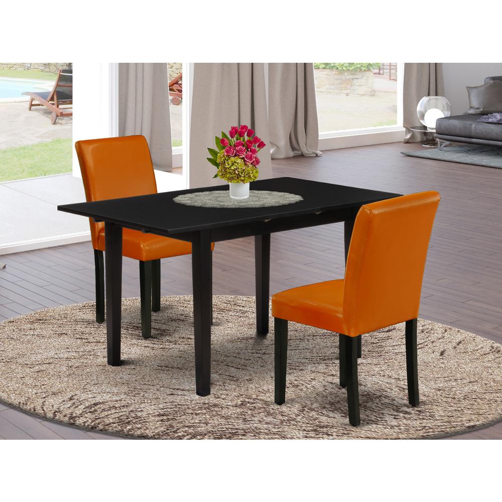 Dining Table- Dining Chairs, NOAB3-BLK-61. Picture 4