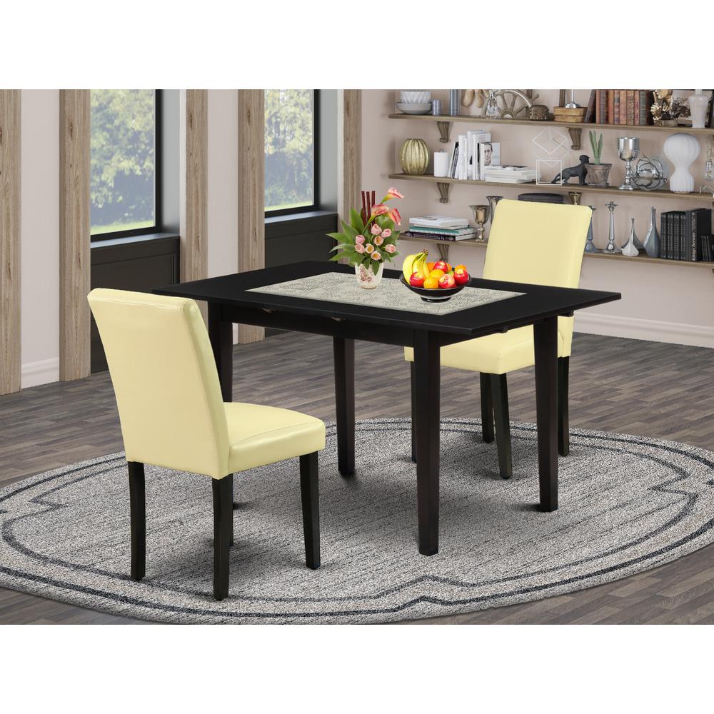 Dining Table- Dining Chairs, NOAB3-BLK-73. Picture 4