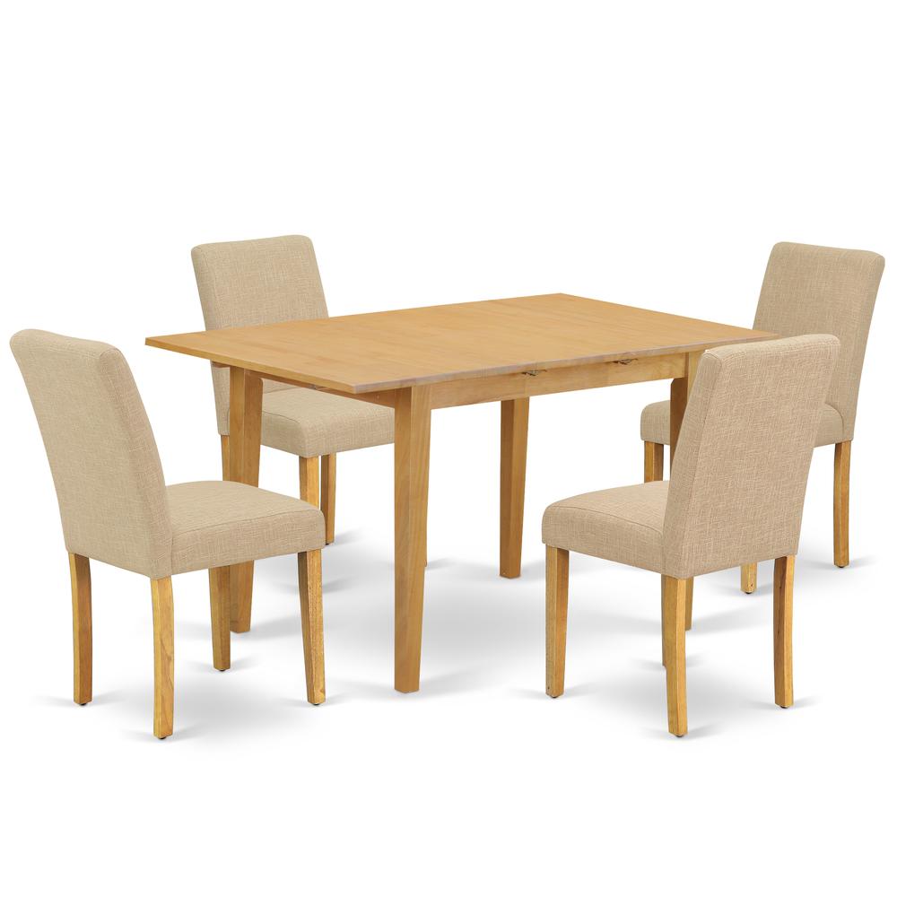 Dining Room Set Oak, NOAB5-OAK-04. Picture 1
