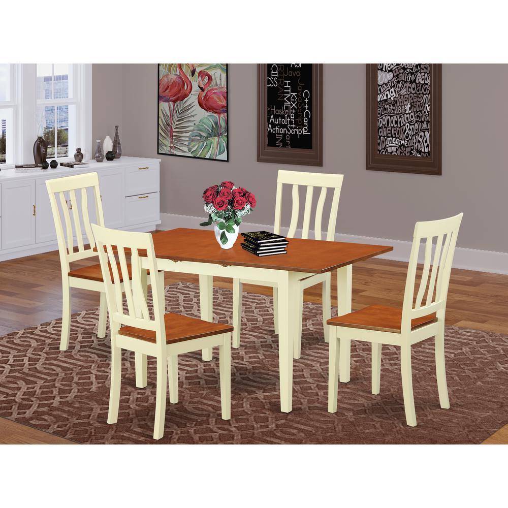 5  PcKitchen  dinette  set  -  Dinette  Table  and  4  Dining  Chairs. Picture 4