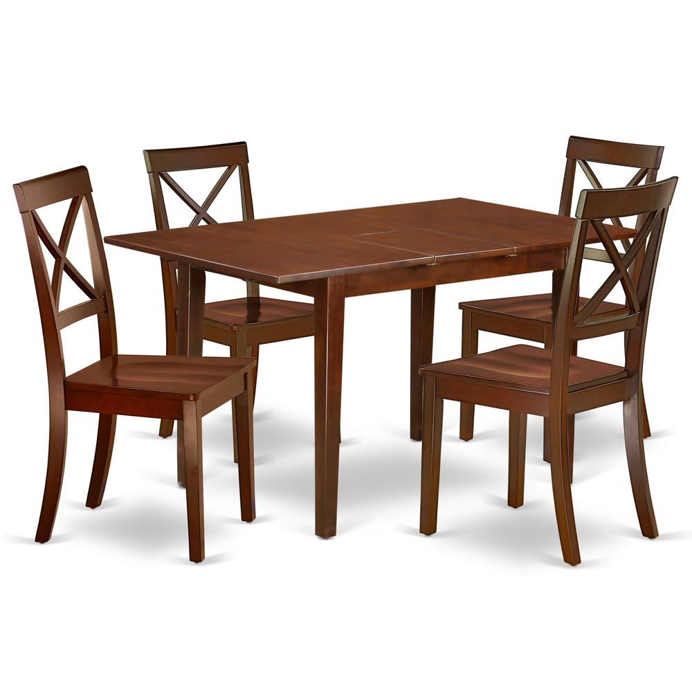 Dining Room Set Mahogany, NOBO5-MAH-W. Picture 1