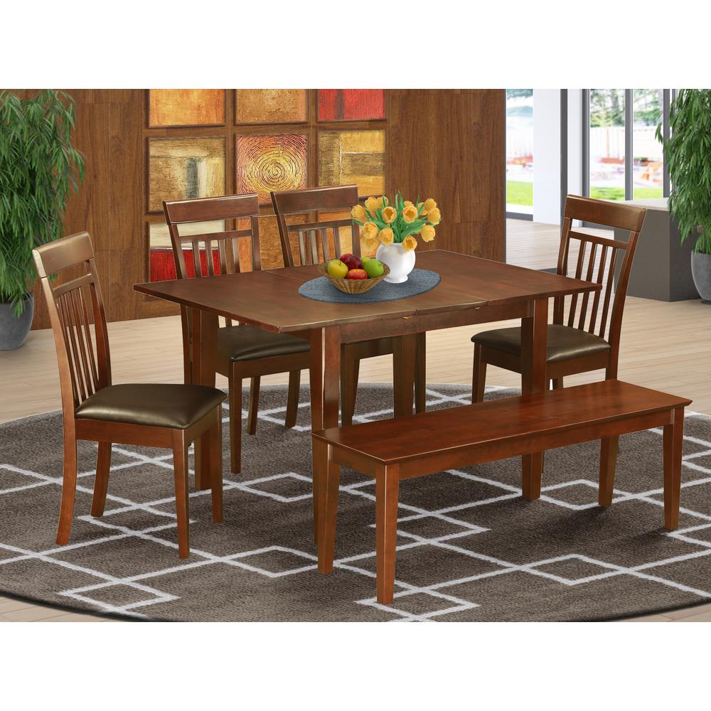 6  PC  Table  and  Chairs  set  -  Kitchen  dinette  Table  and  4  Kitchen  Dining  Chairs  plus  a  bench. Picture 4