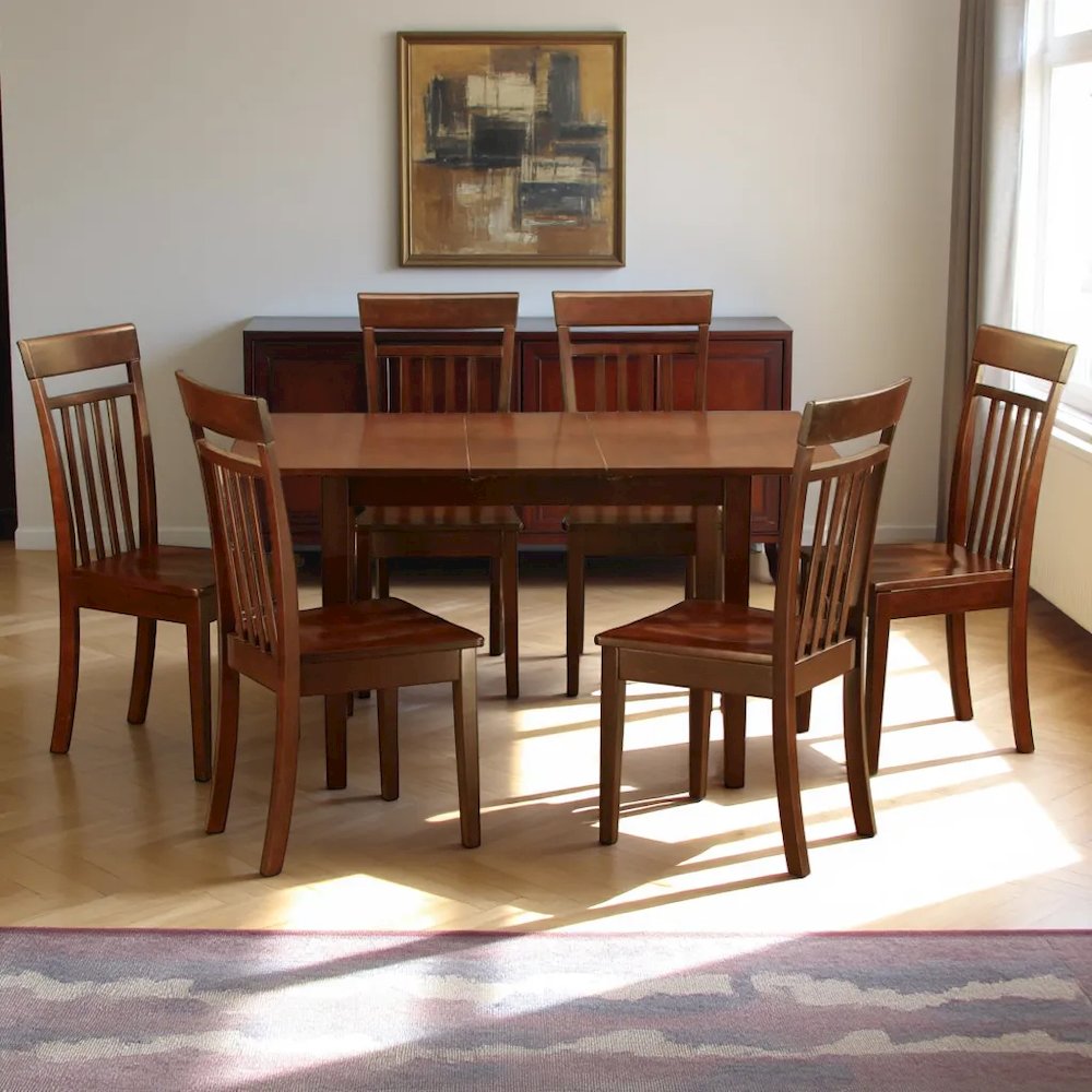 Elegant Wooden Dining Table Set – 6 Chair Dining Table Set for Home. Picture 4