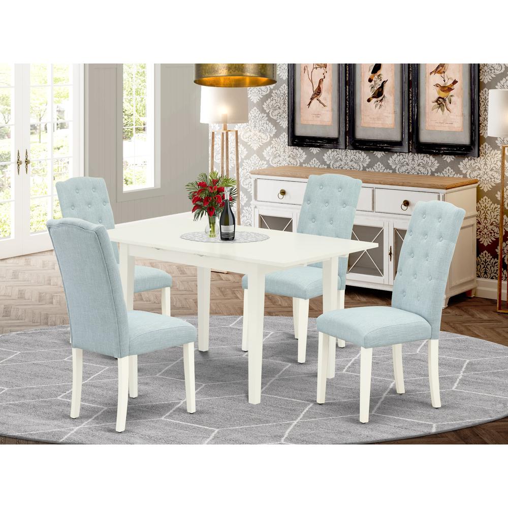 Dining Table- Dining Chairs, NOCE5-LWH-15. Picture 3