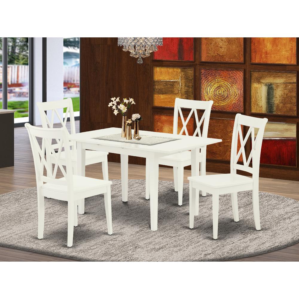 Dining Table- Dining Chairs, NOCL5-LWH-W. Picture 3