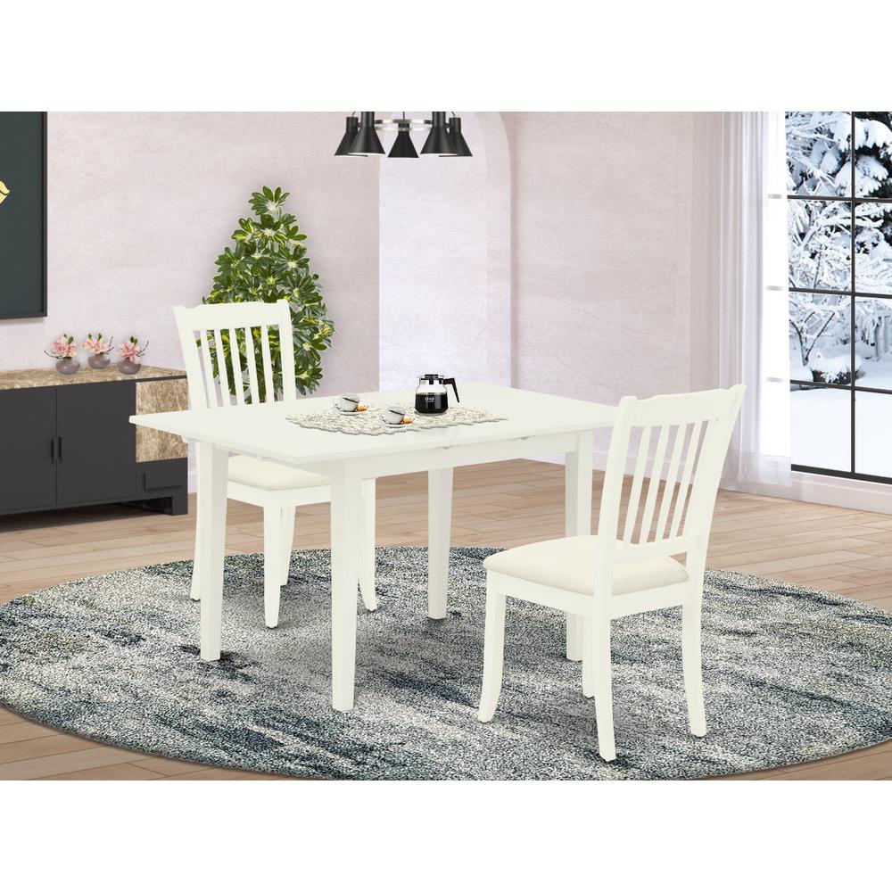Dining Table- Dining Chairs, NODA3-LWH-C. Picture 3