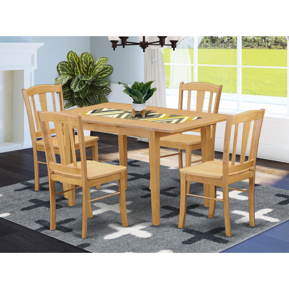 5  PC  Kitchen  Table  set  -  Kitchen  dinette  Table  and  4  Dining  Chairs. Picture 4