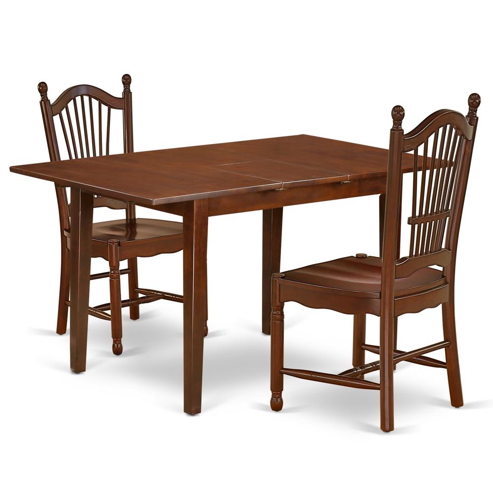 Dining Room Set Mahogany, NODO3-MAH-W. Picture 1