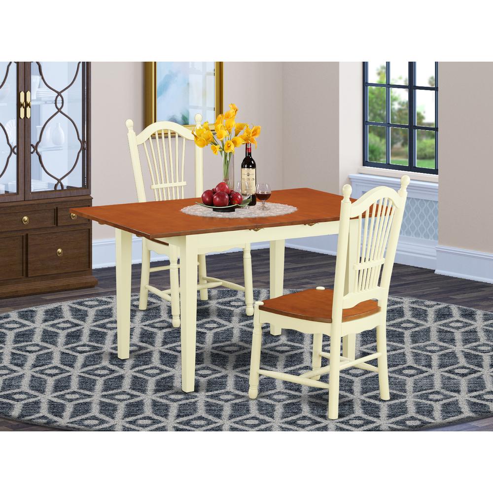 3  Pc  Dinette  set-Dining  Table  and  2  Kitchen  Dining  Chairs. Picture 4