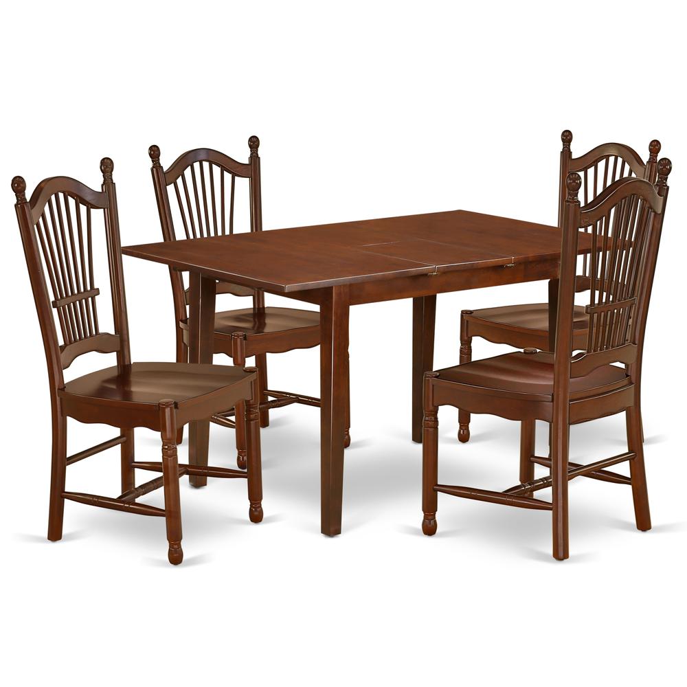 Dining Room Set Mahogany, NODO5-MAH-W. Picture 1