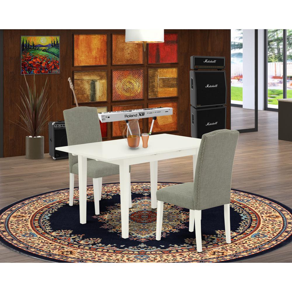 Dining Table- Parson Chairs, NOEN3-LWH-06. Picture 3