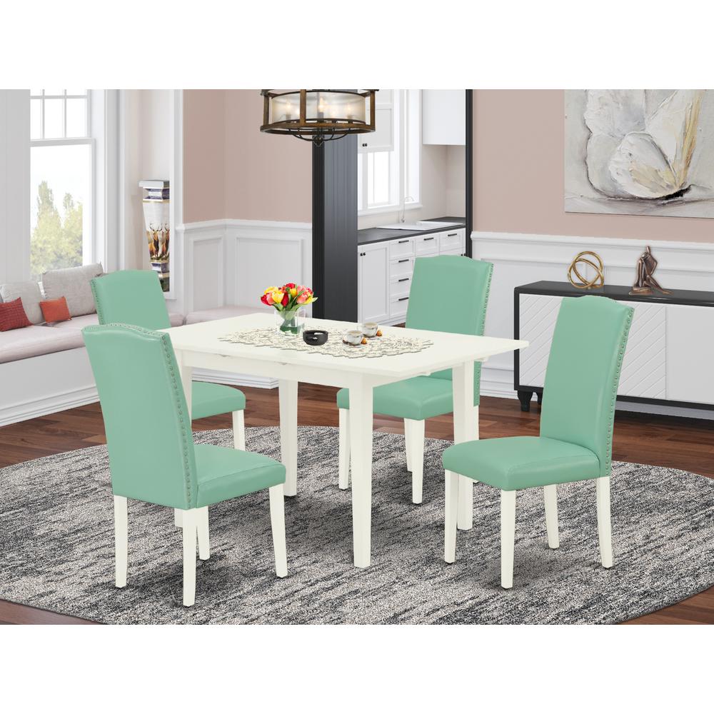 Dining Table- Parson Chairs, NOEN5-LWH-57. Picture 3