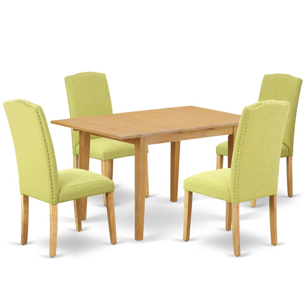 Dining Room Set Oak, NOEN5-OAK-07. Picture 1