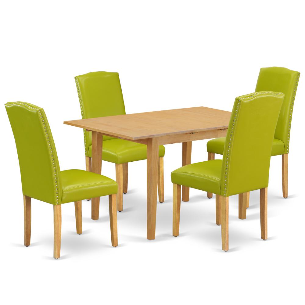 Dining Room Set Oak, NOEN5-OAK-51. Picture 1